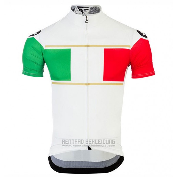 2017 Fahrradbekleidung Assos Champion Italien Trikot Kurzarm und Tragerhose